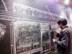 El ritual del muralista cafetero