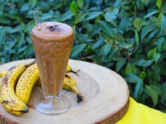 Licuado de banana con café, ideal para despedir el verano