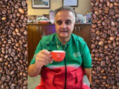 El café, otra de las pasiones de Alberto Crescenti.